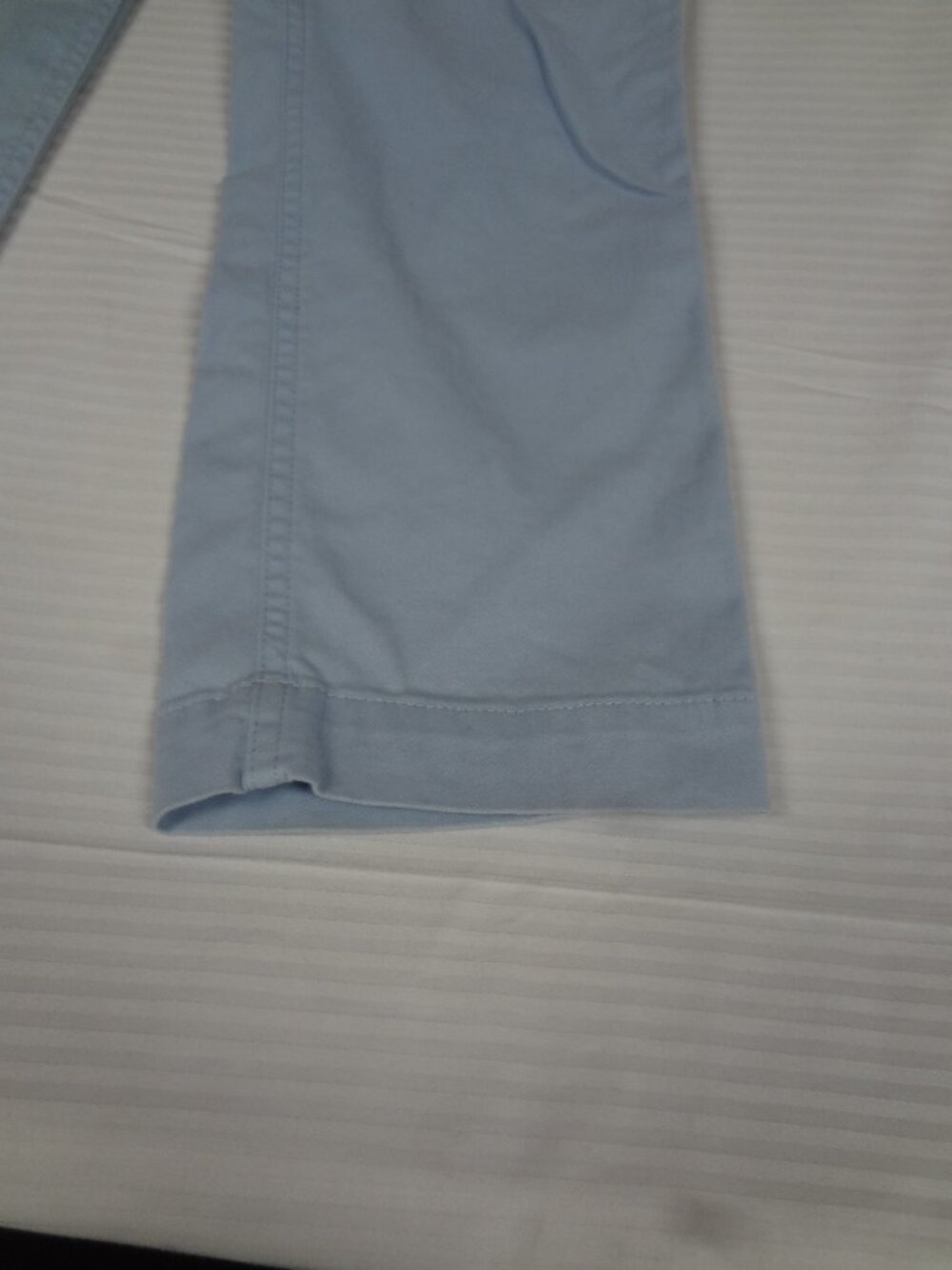 J.CREW HIGH RISE GIRLFRIEND CHINO LIGHT BLUE WOMENS JR SIZE 0 L760 - Picture 2 of 4